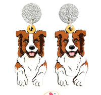 Border Collie (Brown) Dangles
