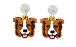 Border Collie (Brown) Head Dangles