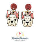Frenchie (Fawn) Easter Dangles