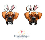 Boxer Easter Studs