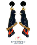 Cockatoo (Red Tailed) Dangles
