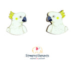Cockatoo (White) Studs
