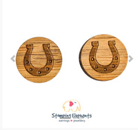 Horse Shoe (Wood) Studs