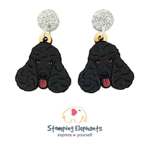 Poodle (Black) Head Dangles