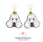 Poodle (White) Head Dangles