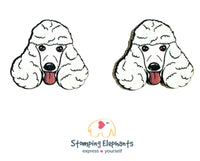 Poodle (White) Head Studs