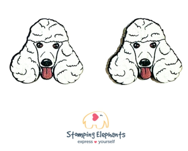 Poodle (White) Head Studs