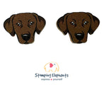Labrador (Chocolate) Head Studs