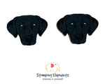 Labrador (Black) Head Studs
