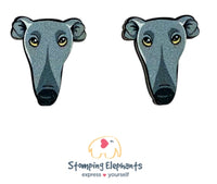 Greyhound (Grey) Head Studs