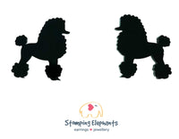 Poodle Body (Black) Studs