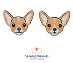 Chihuahua Head Studs