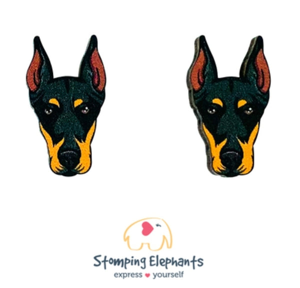 Doberman (Pointy Ears) Head Studs