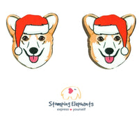 Corgi Christmas Studs