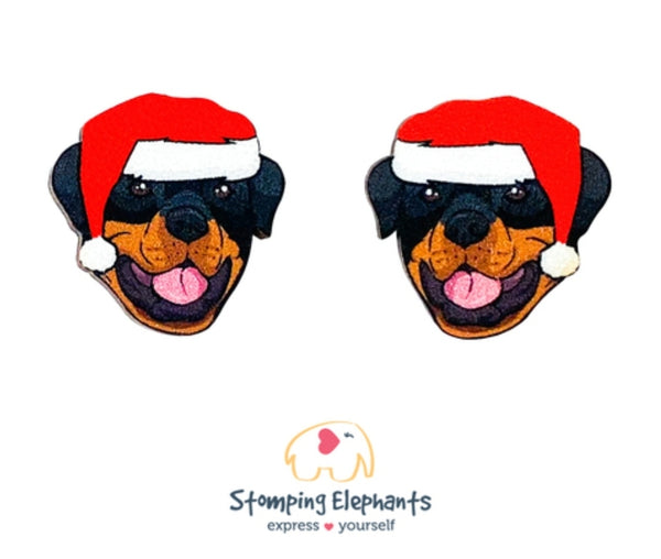 Rottweiler Christmas Head Studs