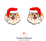Pomeranian Christmas Head Studs