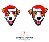 Jack Russell Christmas Head Studs