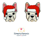 Frenchie (Fawn) Christmas Head Studs