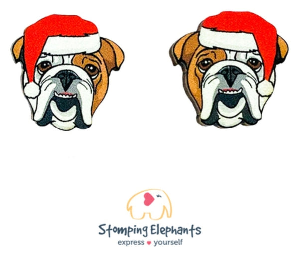 Bulldog Christmas Head Studs