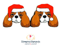 Cavalier Christmas Head Studs