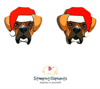 Boxer Christmas Head Studs