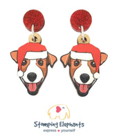 Jack Russell Christmas Head Dangles