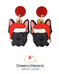 Frenchie (Black) Christmas Head Dangles