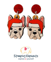 Frenchie (Fawn) Christmas Head Dangles