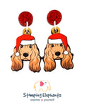 Cocker Spainel (Brown) Christmas Head Dangles