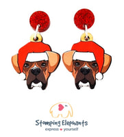 Boxer Christmas Head Dangles