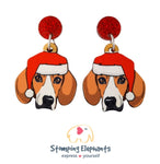 Beagle Christmas Head Dangles