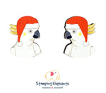 Cockatoo (White) Christmas Studs