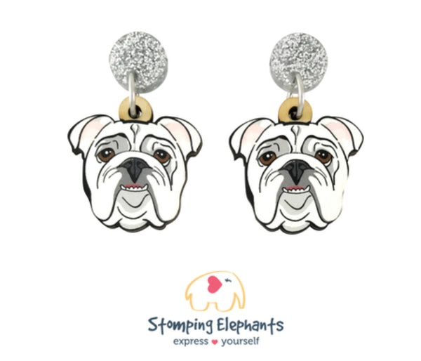 Bulldog (White) Head Dangles