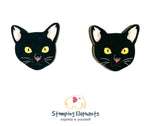 Cat (Black) Head Studs