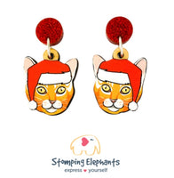 Cat (Ginger) Christmas Head Dangles