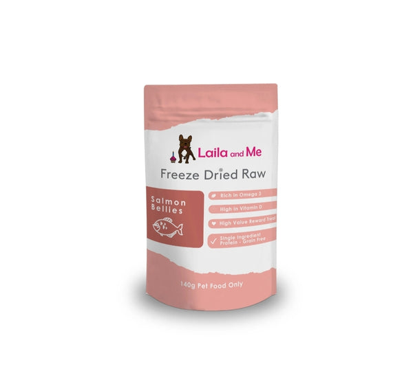 Freeze Dried Raw Salmon Bellies