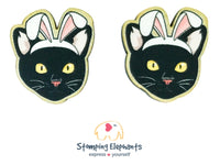 Cat (Black) Easter Head Studs