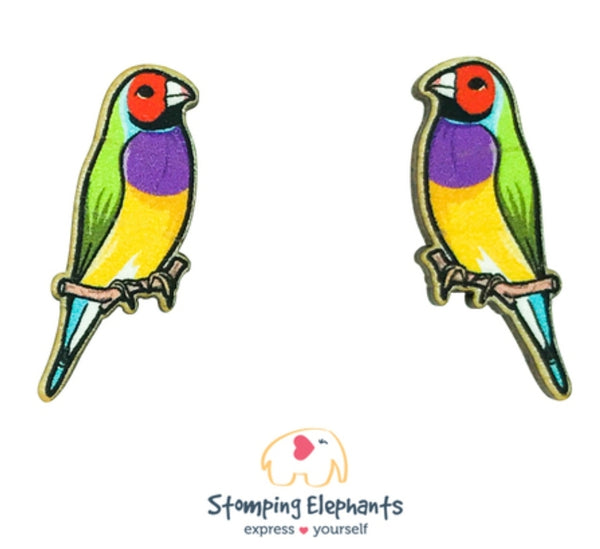 Gouldian Finch Studs