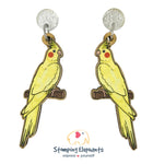 Yellow Cockatiel Dangles