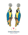 Blue Macaw Dangles