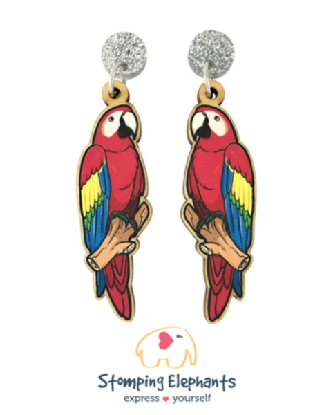 Scarlet Macaw Dangles