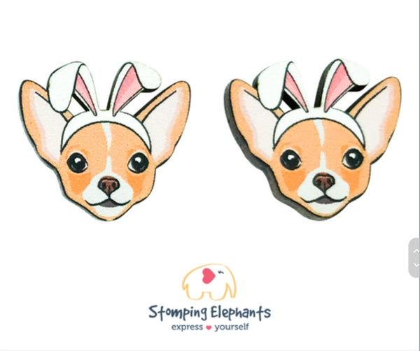 Chihuahua Easter Head Studs