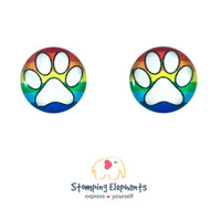 Paws Rainbow Studs