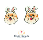 Pomeranian Easter Head Studs