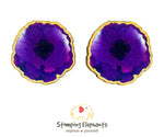 Poppy (Purple) Studs