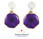 Poppy (Purple) Dangles