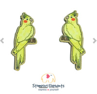 Yellow Cockatiel Studs