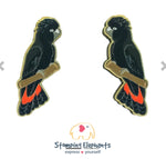 Cockatoo (Red Tailed) Studs
