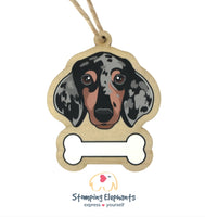 Dachshund (Silver Dapple) Ornament