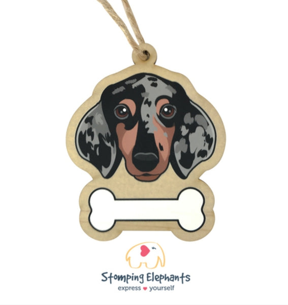 Dachshund (Silver Dapple) Ornament